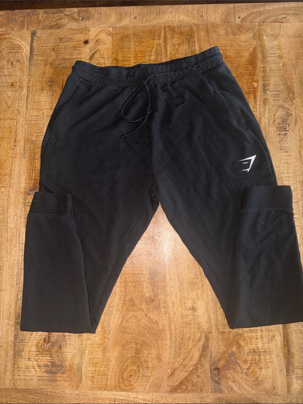 Gymshark Black Men's Joggers with Subtle Logo